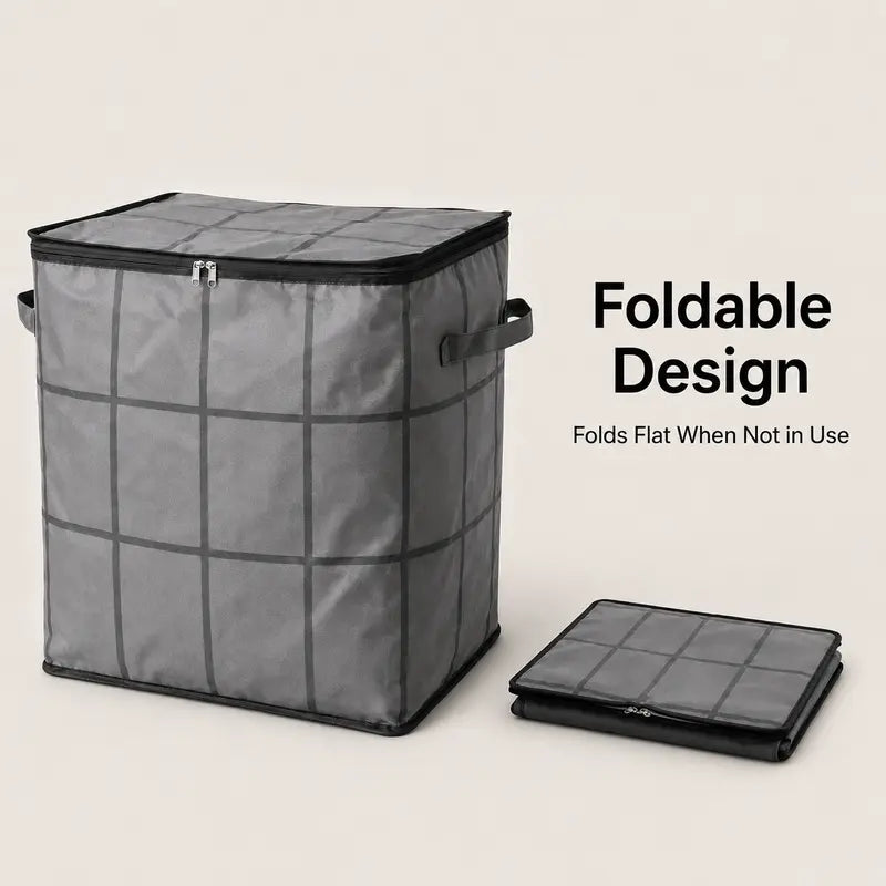 175L XXL Collapsible Storage Bag with Reinforced Handles
