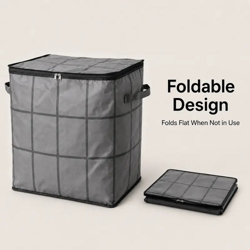 175L XXL Collapsible Storage Bag with Reinforced Handles
