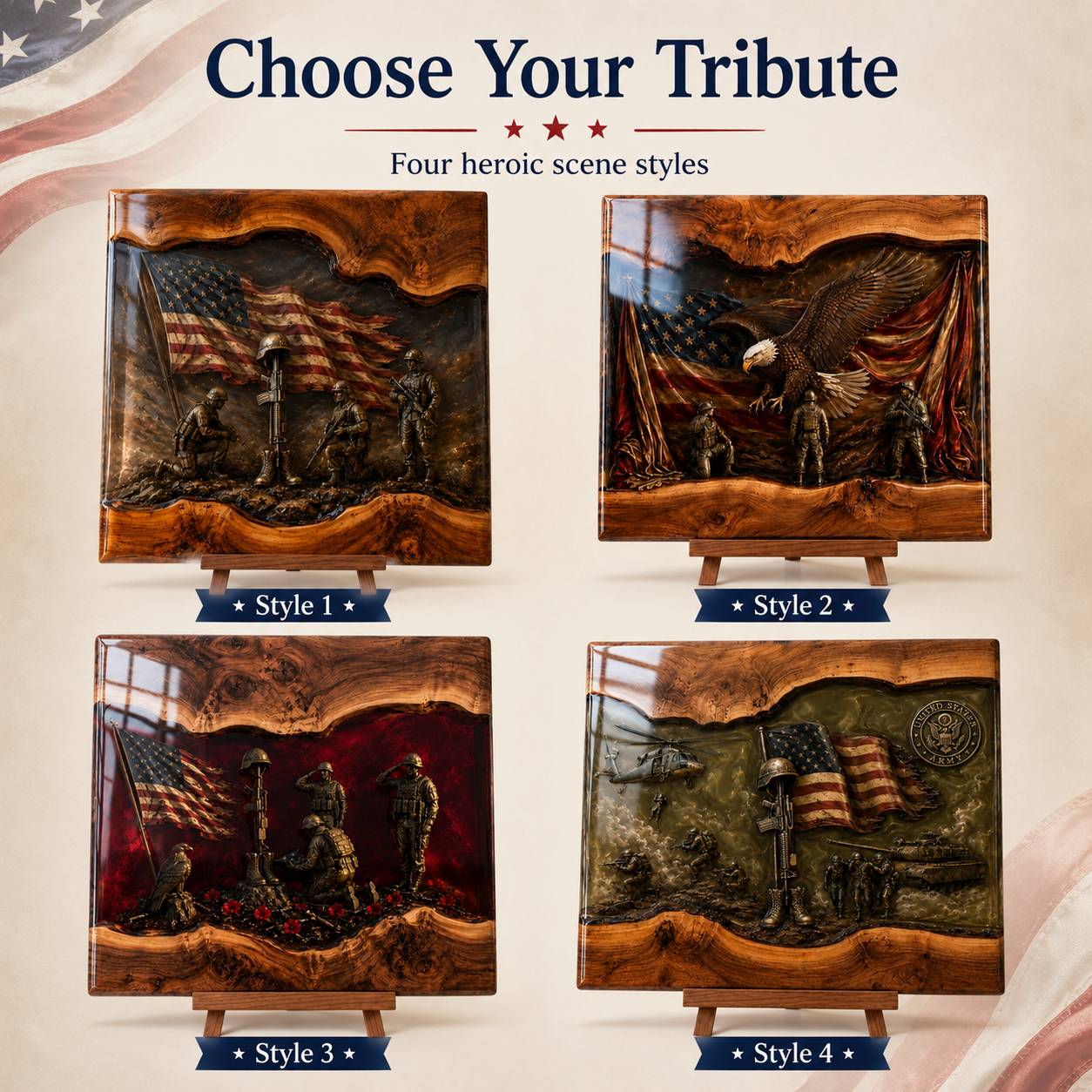 Telaion Vietnam War Veteran Cutting Board – Patriotic Military Tribute Kitchen Board