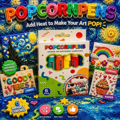 Telaion 3D Puffy Paint Pens – Heat-Activated DIY Art Markers
