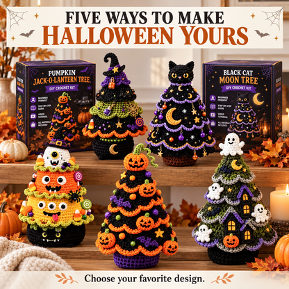 DIY Halloween Crochet Tree Kit | Choose 1 of 5 Designs