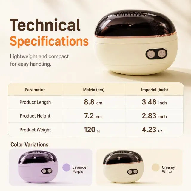 Telaion 2-in-1 Electric Nail Trimmer & Polisher with LED Light