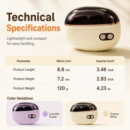 Telaion 2-in-1 Electric Nail Trimmer & Polisher with LED Light