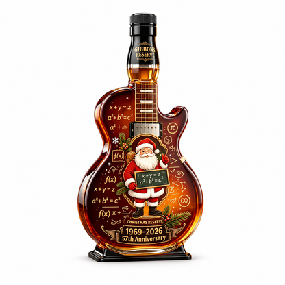 1969 Christmas Guitar Whiskey Decanter – 57th Birthday Collector Gift