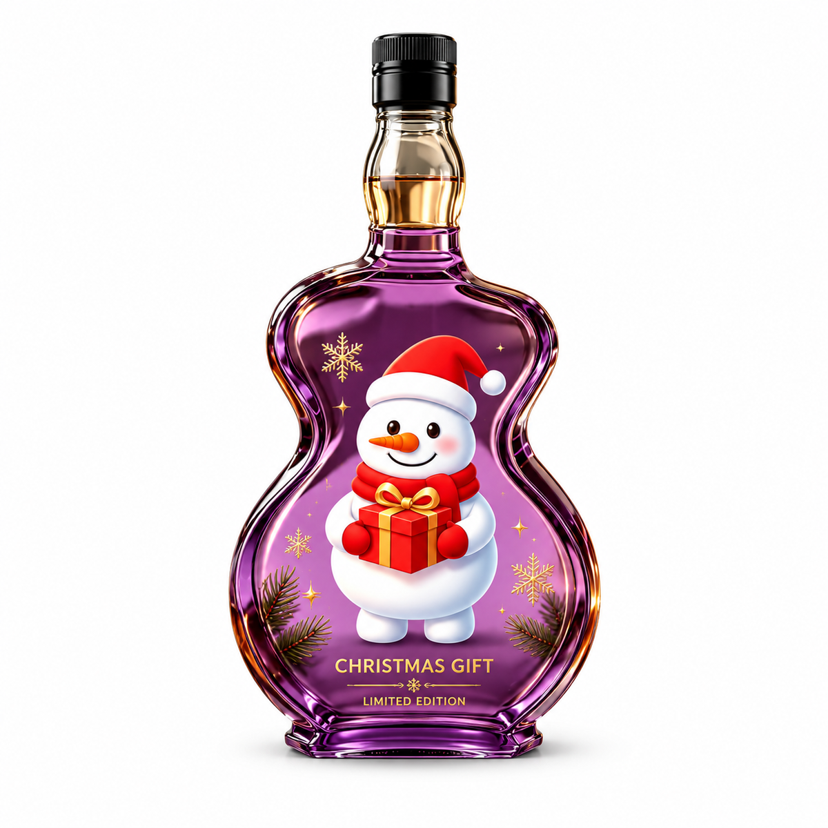 1969 Christmas Guitar Whiskey Decanter – 57th Birthday Collector Gift