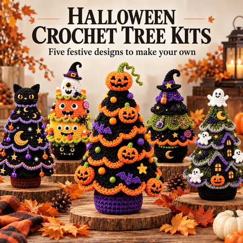 DIY Halloween Crochet Tree Kit | Choose 1 of 5 Designs