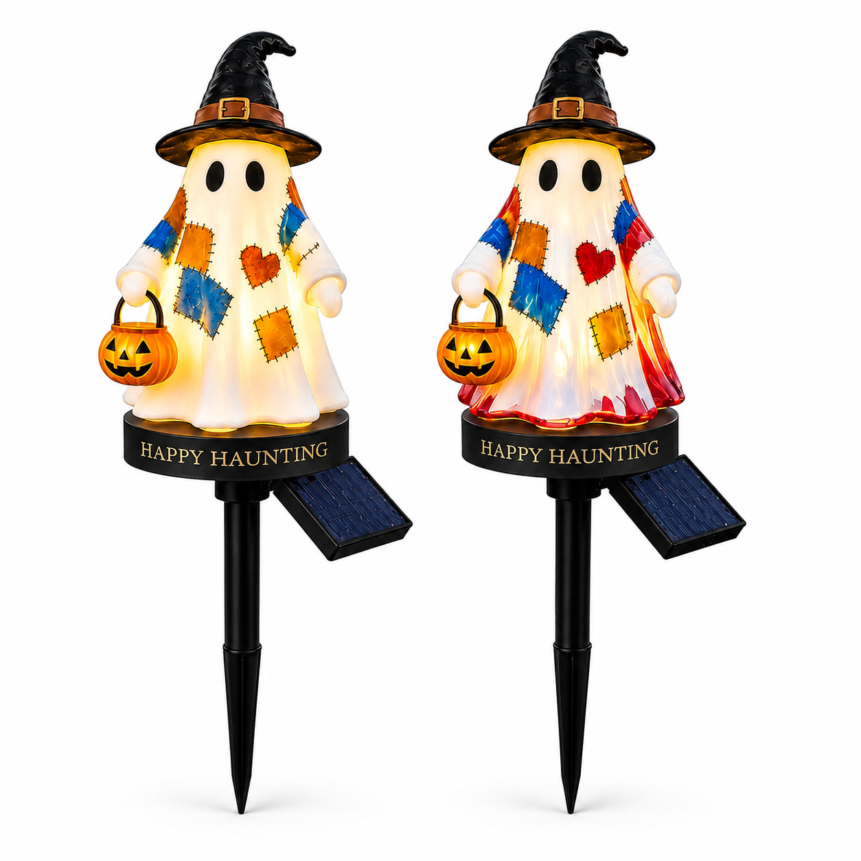 Solar Halloween Ghost Pathway Lights – Glowing Garden Stakes