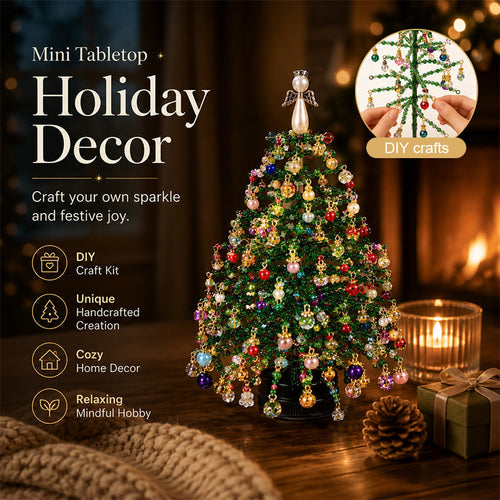 Seasonal Beaded Tree DIY Kit – 5 Styles for Christmas, Halloween, Fall & Winter