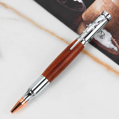 Handmade Bolt-Action Wooden Pen – Real Wood. Satisfying Bolt Action. Made to Be Kept.