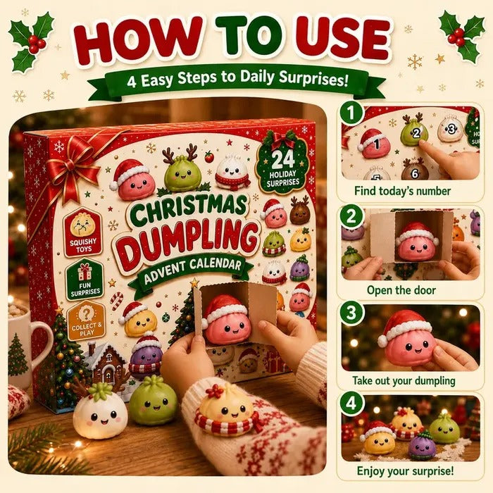 Christmas Mini Squishies Advent Calendar 2026 – 24-Day Surprise Countdown