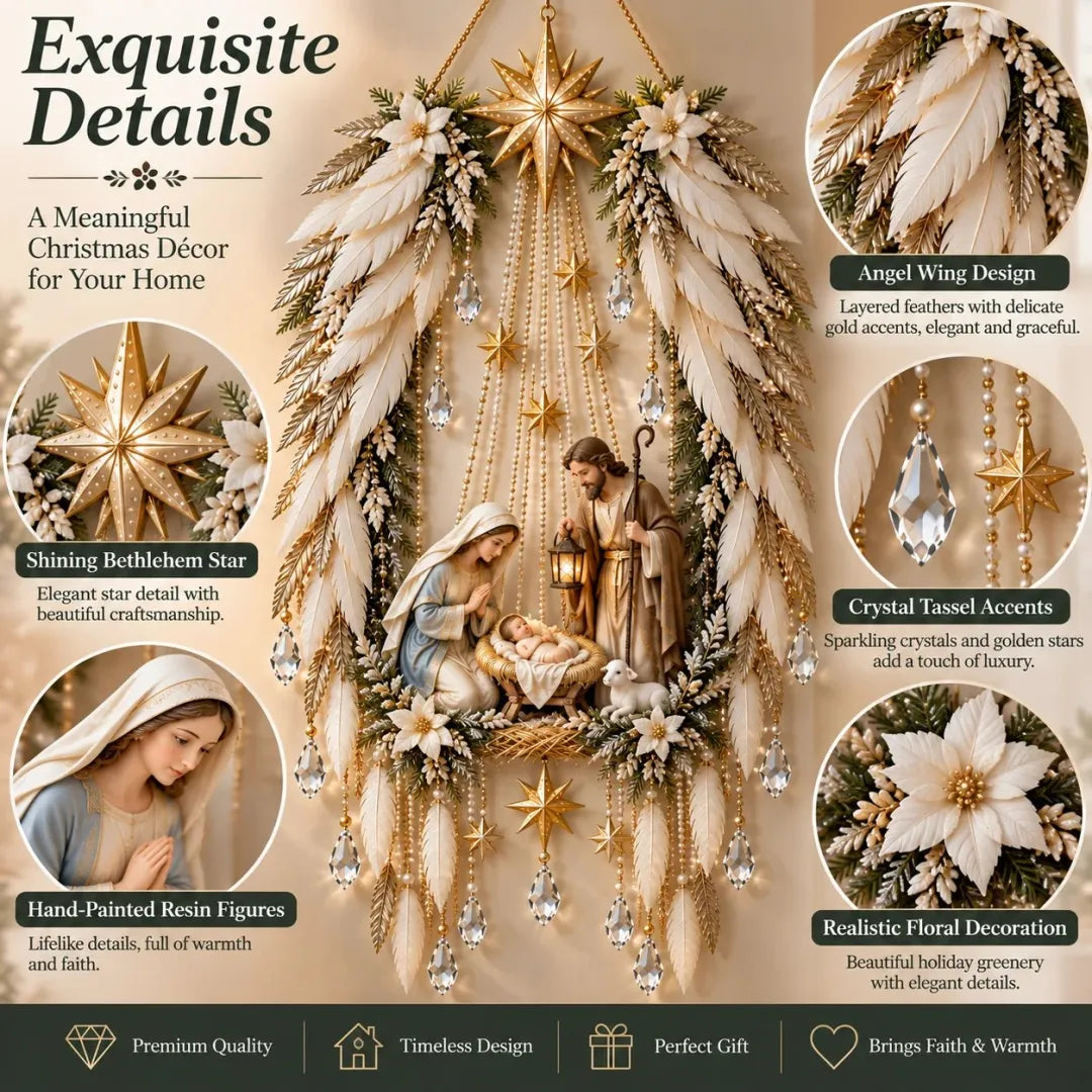 Bethlehem Star Lighted Nativity Wall Decor