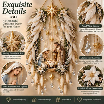 Bethlehem Star Lighted Nativity Wall Decor