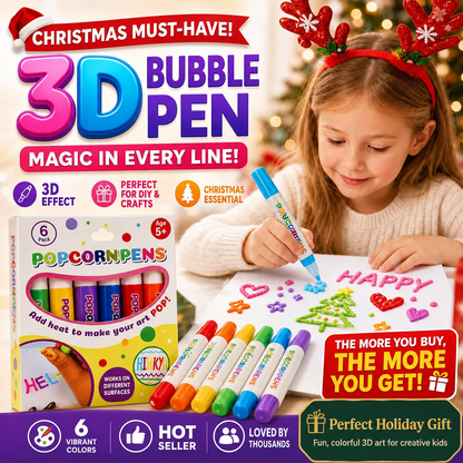 Telaion 3D Puffy Paint Pens – Heat-Activated DIY Art Markers