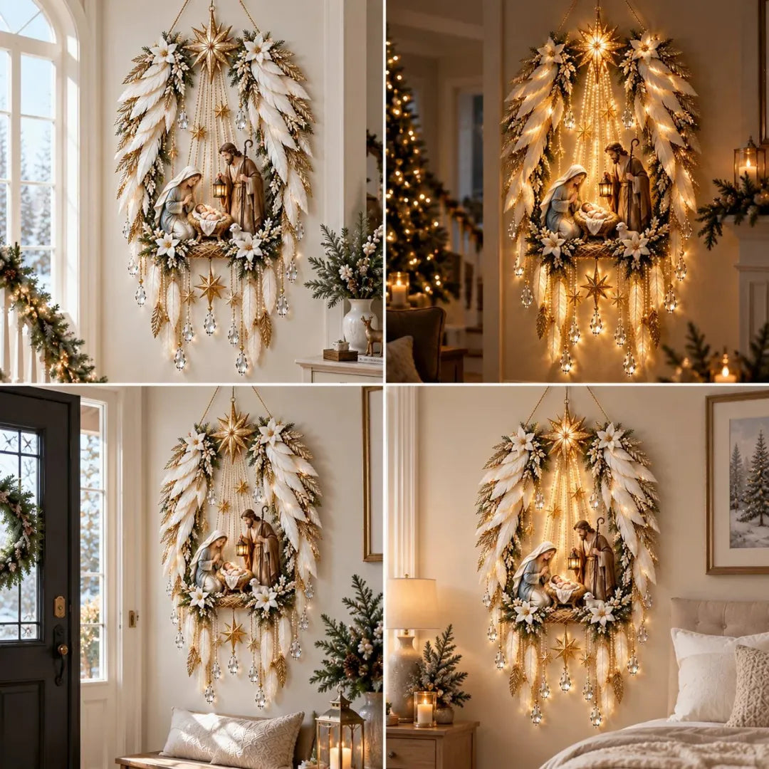 Bethlehem Star Lighted Nativity Wall Decor