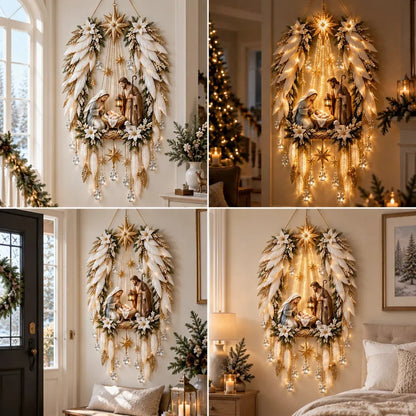 Bethlehem Star Lighted Nativity Wall Decor