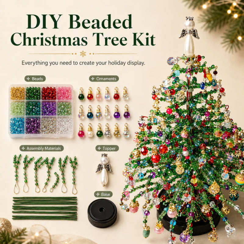 Seasonal Beaded Tree DIY Kit – 5 Styles for Christmas, Halloween, Fall & Winter