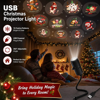 Christmas Magic Projector Light – 6/10 Festive Holiday Scenes