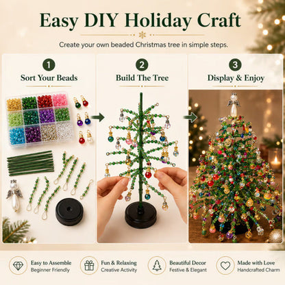 Seasonal Beaded Tree DIY Kit – 5 Styles for Christmas, Halloween, Fall & Winter