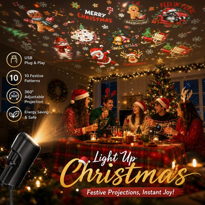 Christmas Magic Projector Light – 6/10 Festive Holiday Scenes