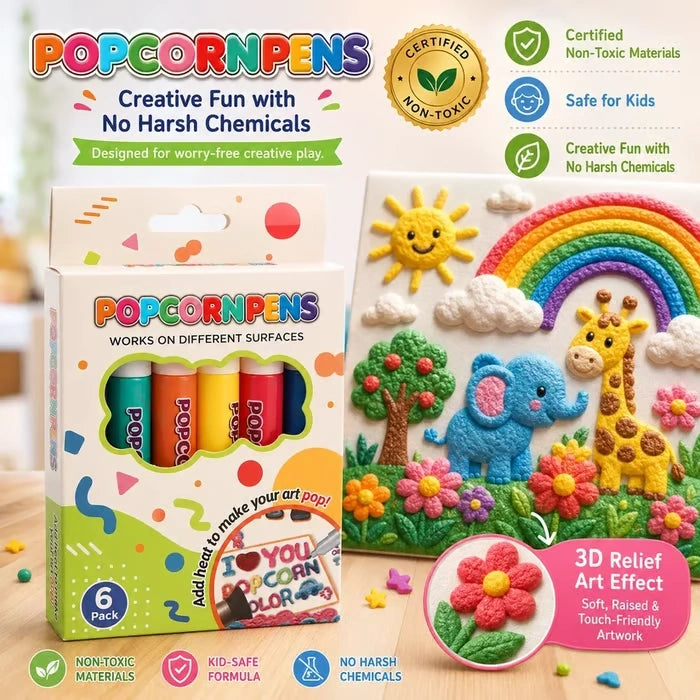 Telaion 3D Puffy Paint Pens – Heat-Activated DIY Art Markers