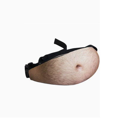 Funny Fake Belly Waist Bag 😂 – Realistic Big Belly Novelty Fanny Pack