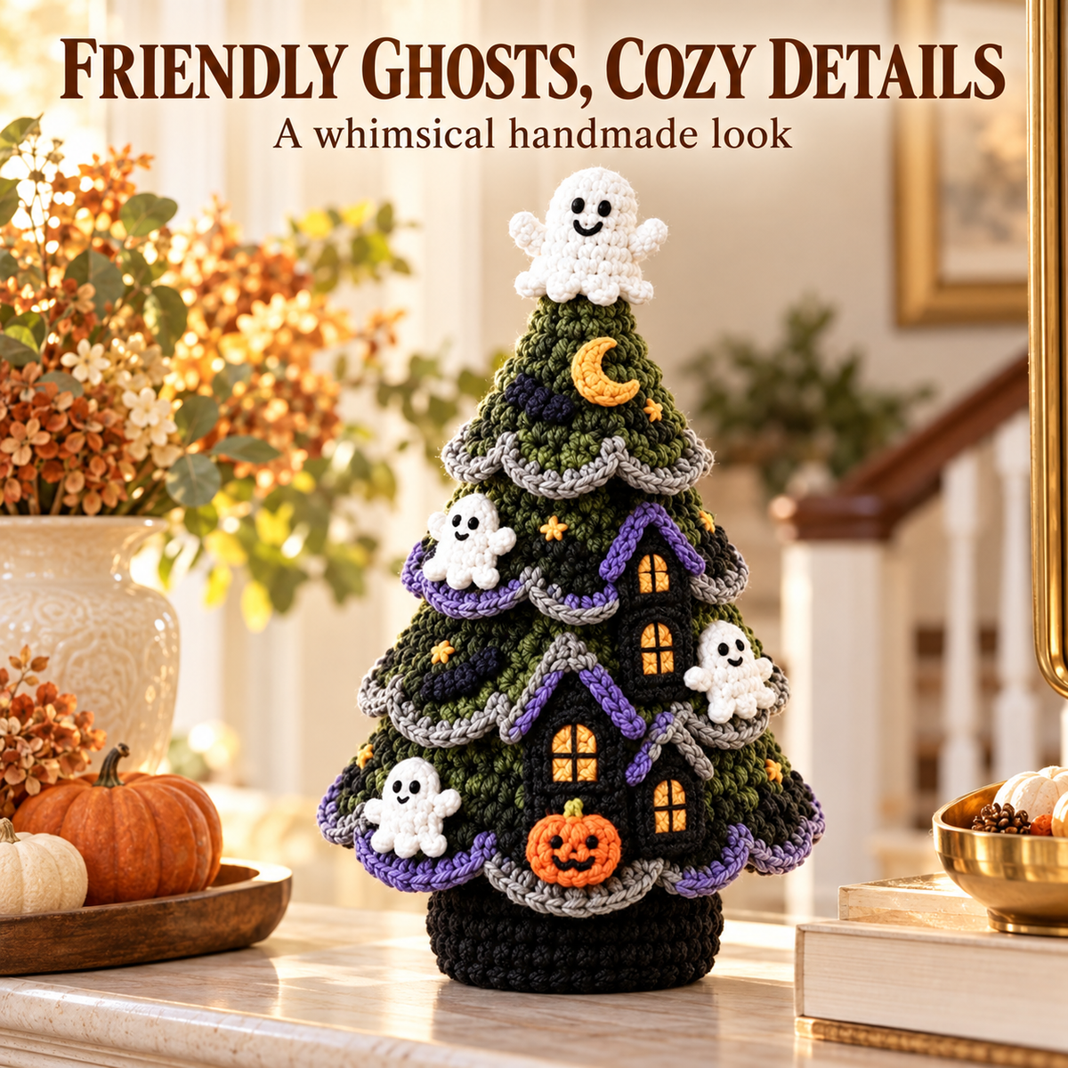 DIY Halloween Crochet Tree Kit | Choose 1 of 5 Designs