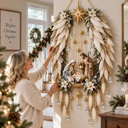 Bethlehem Star Lighted Nativity Wall Decor
