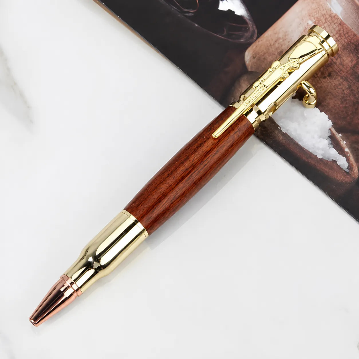 Handmade Bolt-Action Wooden Pen – Real Wood. Satisfying Bolt Action. Made to Be Kept.