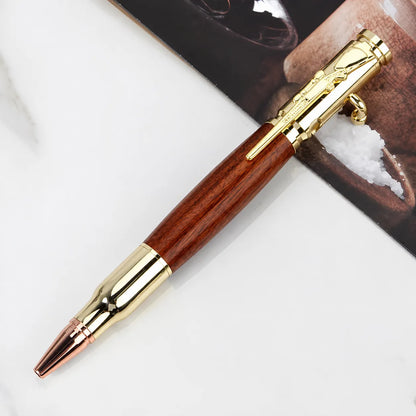 Handmade Bolt-Action Wooden Pen – Real Wood. Satisfying Bolt Action. Made to Be Kept.
