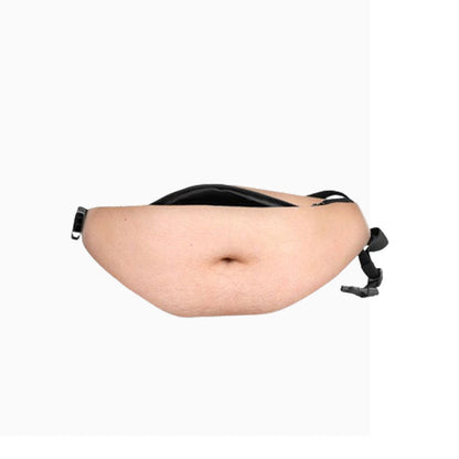 Funny Fake Belly Waist Bag 😂 – Realistic Big Belly Novelty Fanny Pack