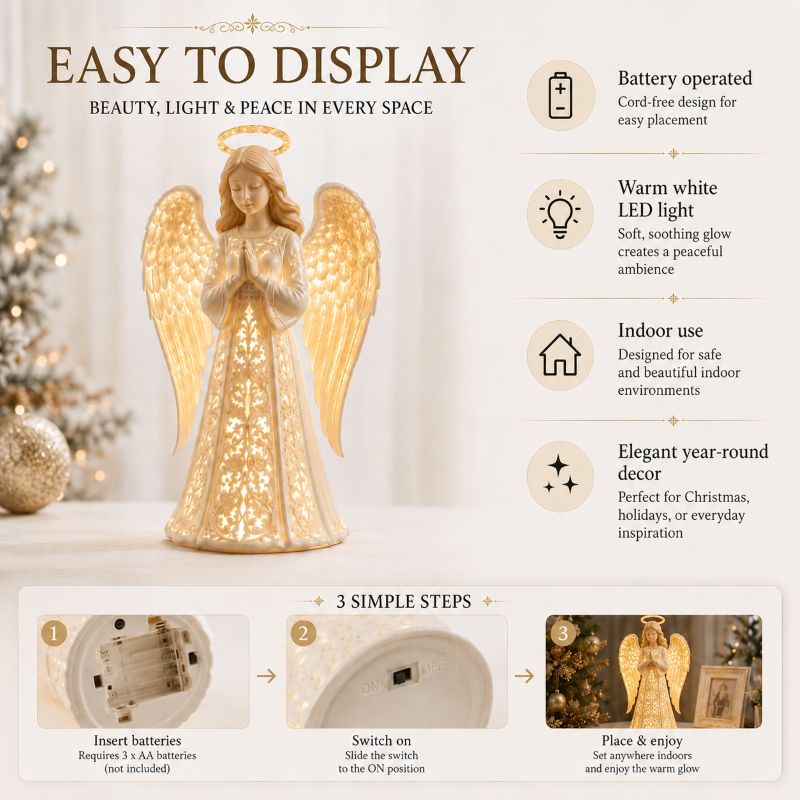 Angel Christmas Guardian Light – Symbol of Hope, Love & Protection