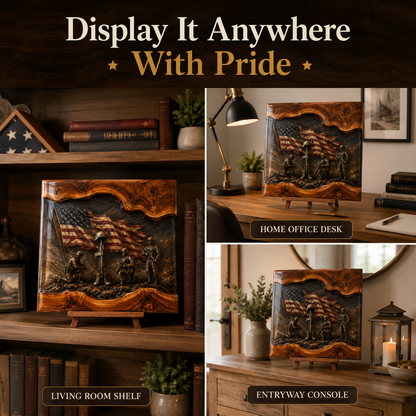Telaion Vietnam War Veteran Cutting Board – Patriotic Military Tribute Kitchen Board
