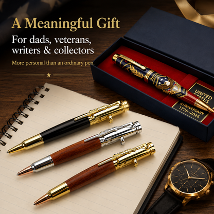 Handmade Bolt-Action Wooden Pen – Real Wood. Satisfying Bolt Action. Made to Be Kept.