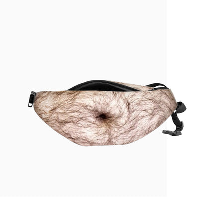 Funny Fake Belly Waist Bag 😂 – Realistic Big Belly Novelty Fanny Pack