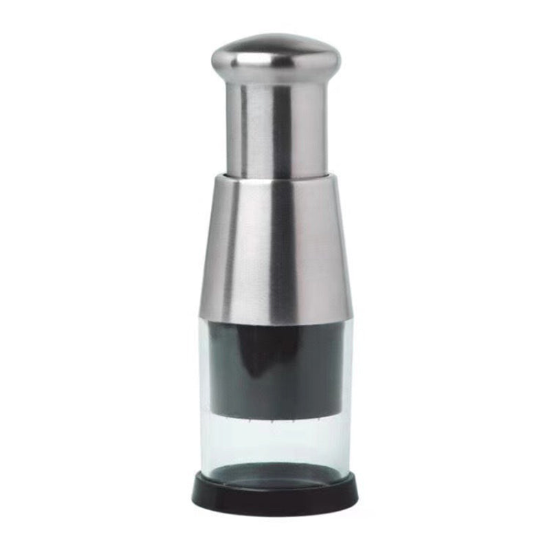Stainless Steel Manual Food Chopper – Garlic, Ginger & Herb Prep Tool