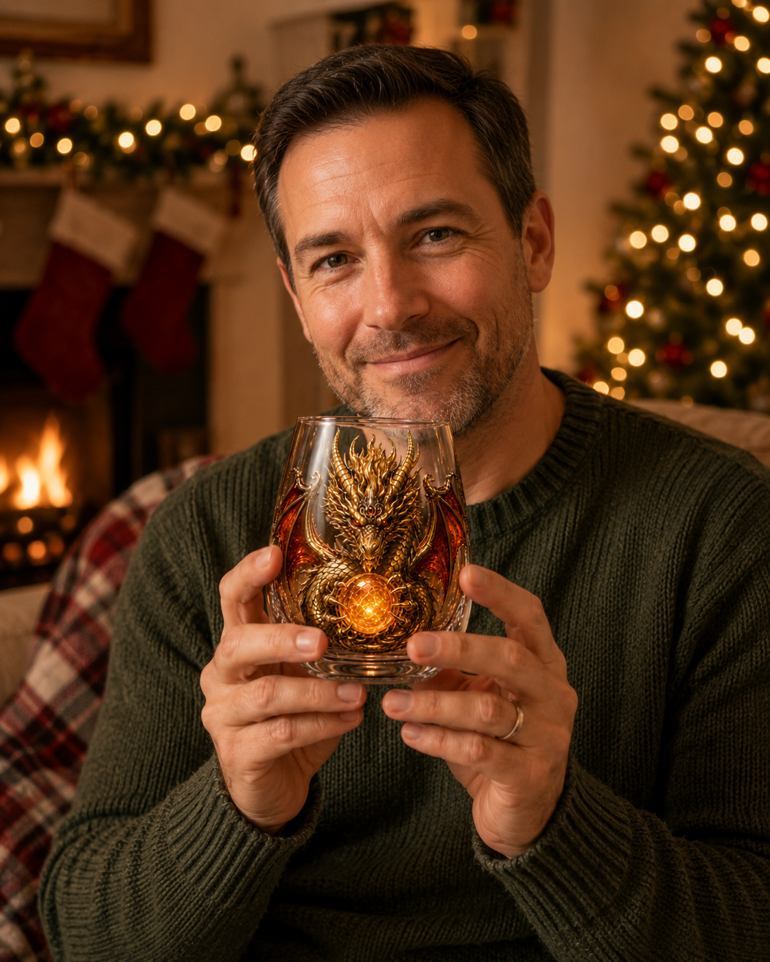 3D Mythic Dragon Glass – Raised Fantasy Collectible Cup