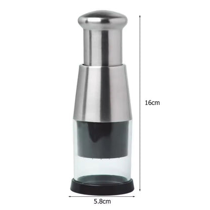 Stainless Steel Manual Food Chopper – Garlic, Ginger & Herb Prep Tool