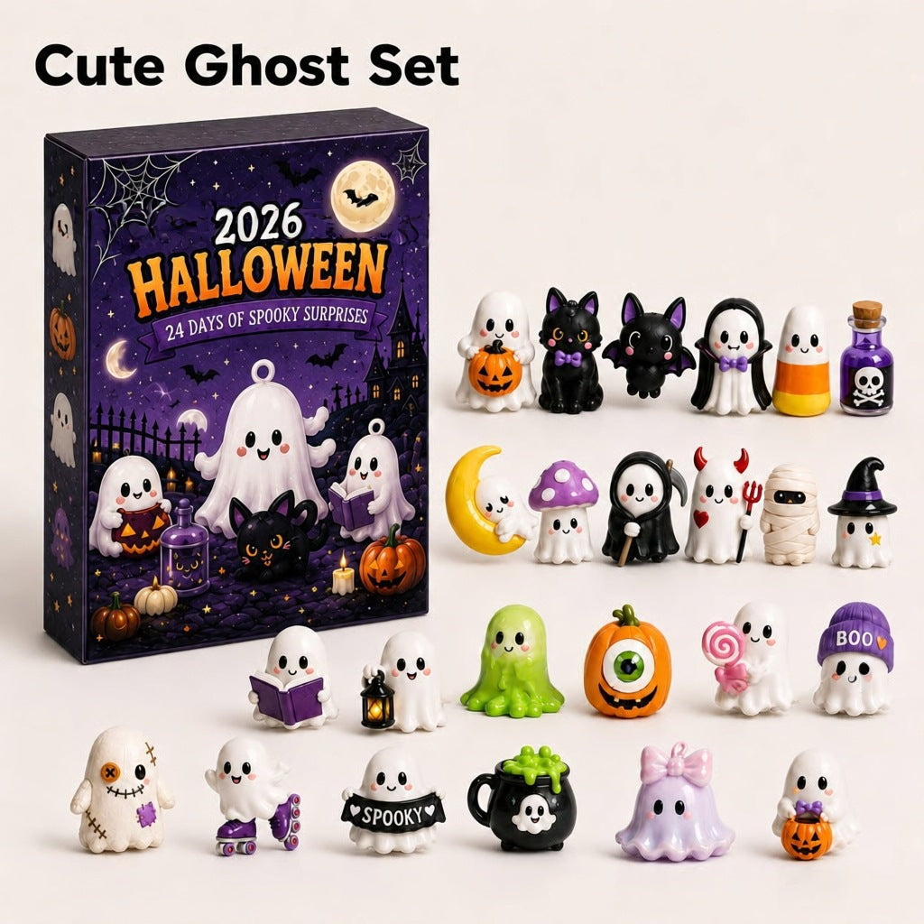 24-Day Halloween Haunted House Countdown & Display Set