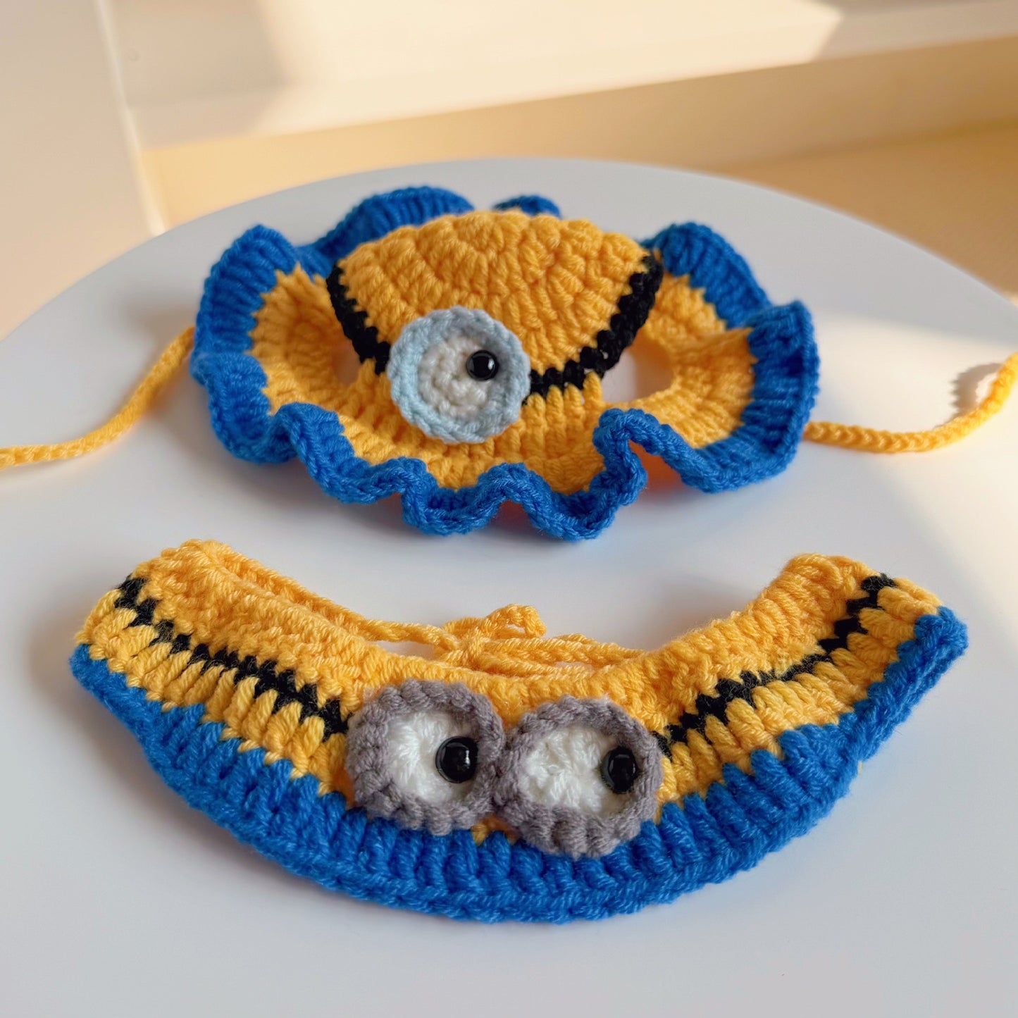 Handmade Crochet Cat Bonnet – Floral Pet Hat for Photos & Special Moments