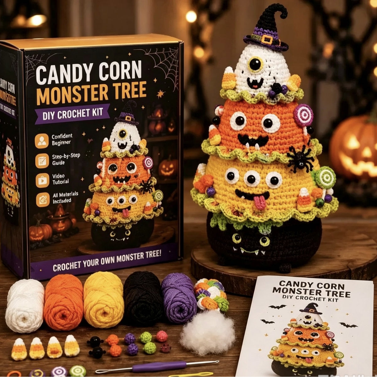 DIY Halloween Crochet Tree Kit | Choose 1 of 5 Designs