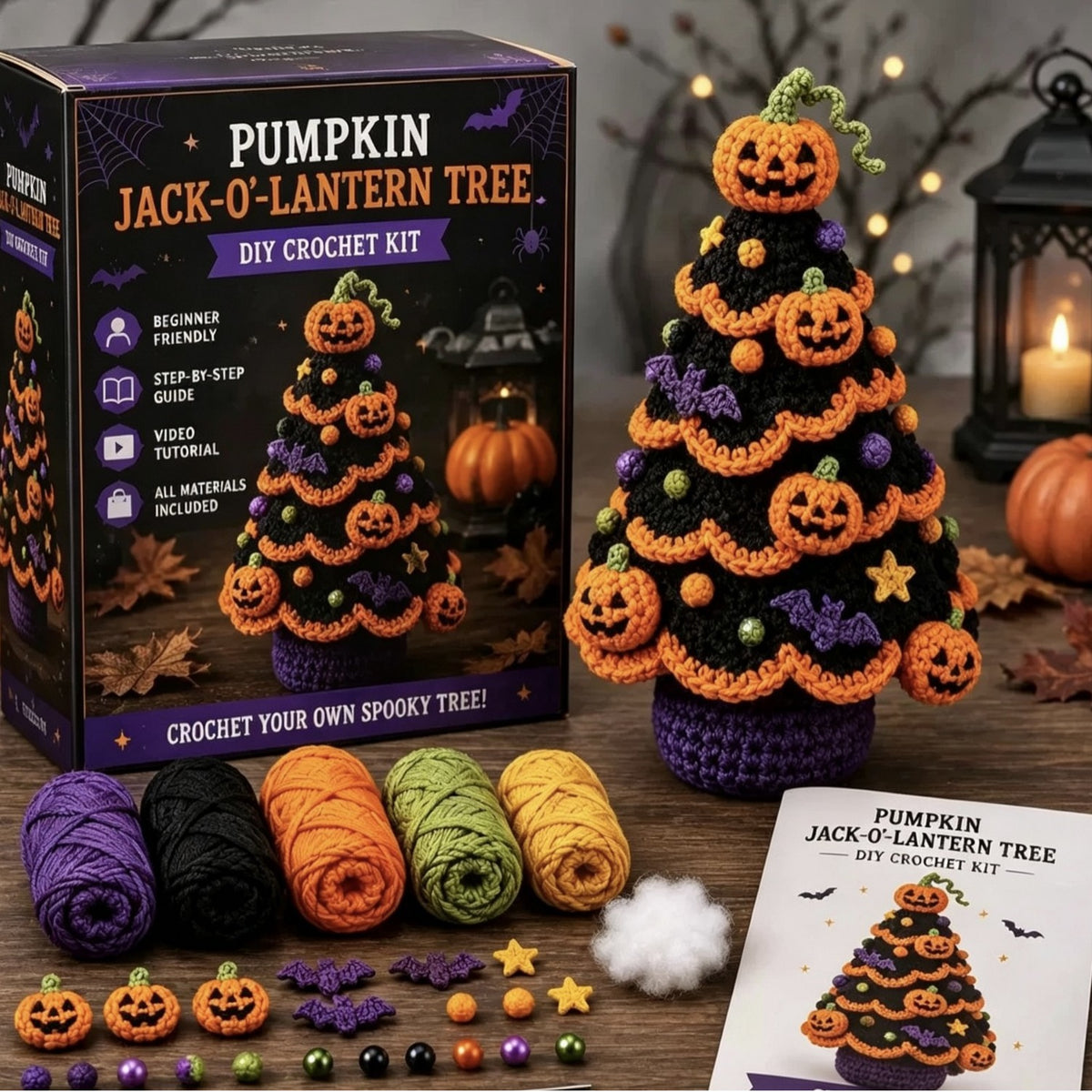 DIY Halloween Crochet Tree Kit | Choose 1 of 5 Designs