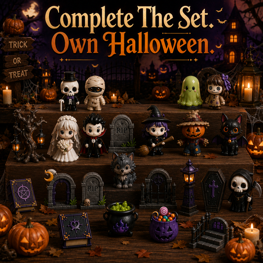 24-Day Halloween Haunted House Countdown & Display Set