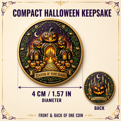 Halloween Pumpkin Kingdom Double-Sided Collectible Coin