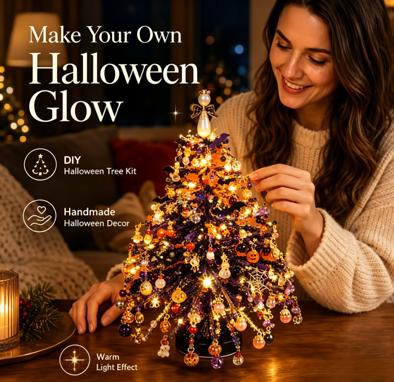 Seasonal Beaded Tree DIY Kit – 5 Styles for Christmas, Halloween, Fall & Winter